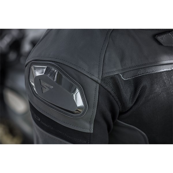 MC Herre LÆR MESH jakke SHIMA PISTON Svart-56 SHIMA SHIMA