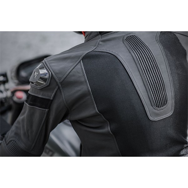MC Herre LÆR MESH jakke SHIMA PISTON Svart-56 SHIMA SHIMA