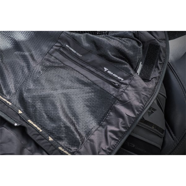 MC Herre LÆR MESH jakke SHIMA PISTON Svart-56 SHIMA SHIMA