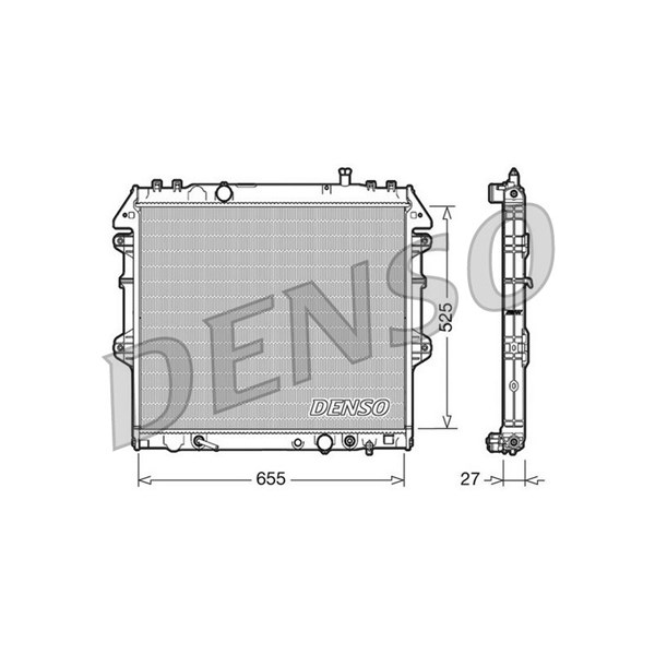 Radiator, motorkjøling DENSO DENSO