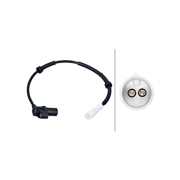 ABS Sensor, Framaksel HELLA HELLA