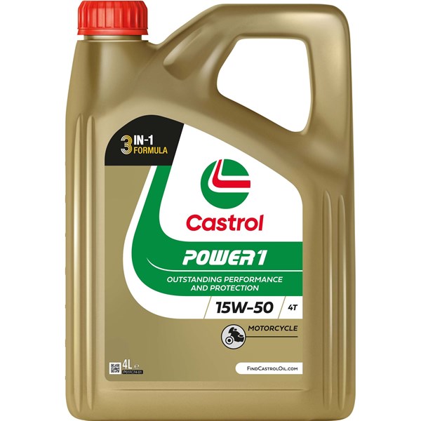 MC Motorolje Castrol POWER1 4T 15W-50, 4L CASTROL