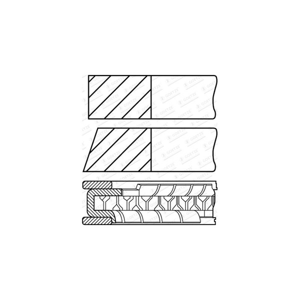 Stempelringsett GOETZE ENGINE GOETZE ENGINE
