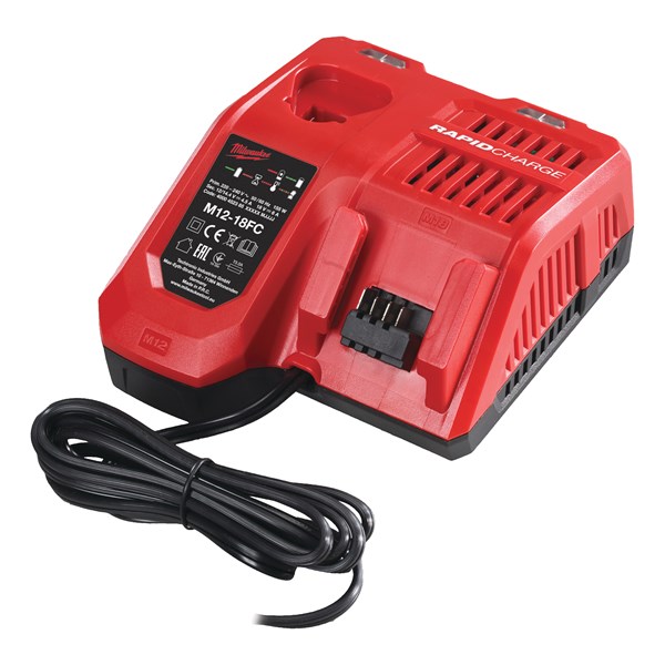 Milwaukee M12-M18FC 12 och 18V Li-ion Snabbladdare MILWAUKEE