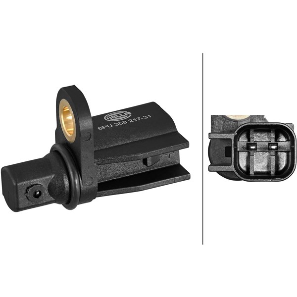 ABS Sensor, Bakaksel HELLA HELLA