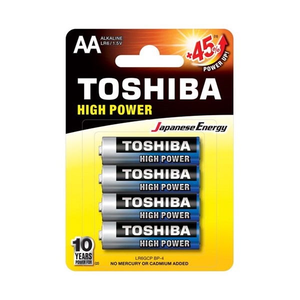 AA LR6 Alkaline High Power Batteri, 4-pack