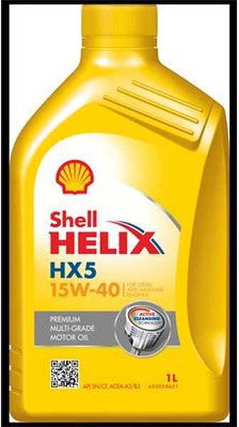 Motorolje SHELL Helix HX5 15W-40, 1L SHELL SHELL
