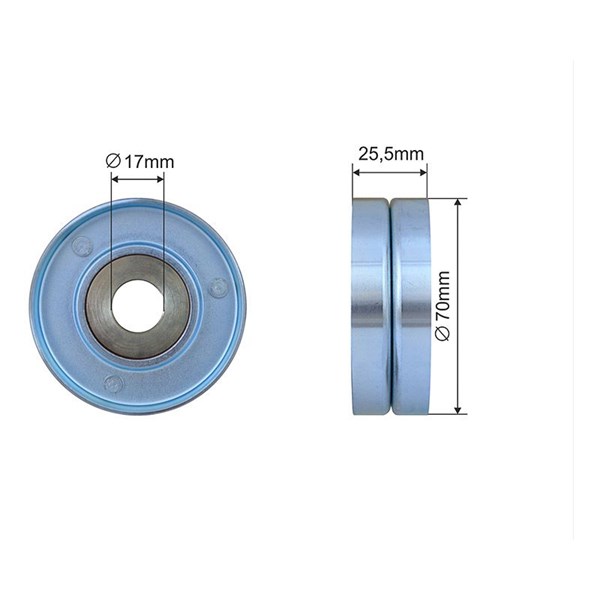 NTY Strammerull, kilerem med ribber - P1793609 - bmw, opel - OE 64 55 2 248 563, 64 55 2 354 034