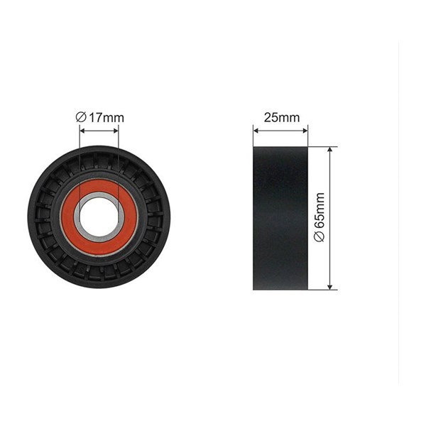 NTY Strammerull, kilerem med ribber - P1796345 - citroën, peugeot - OE 1613255380