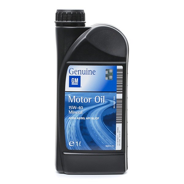 ORIGINAL Motorolje Genuine GM Opel 15W-40 A3/B3 - P1923780 - 1923780 - OE 1942047, 93165217