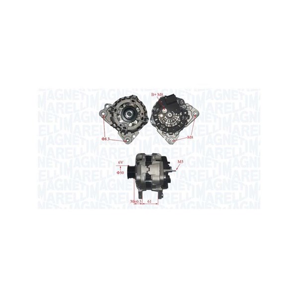 Dynamo 12V 110A MAGNETI MARELLI MAGNETI MARELLI