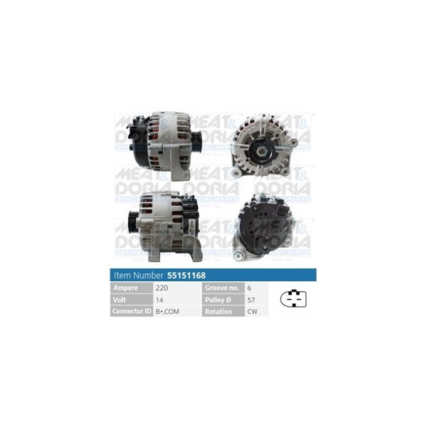 Dynamo 14V 220A MEAT & DORIA MEAT & DORIA