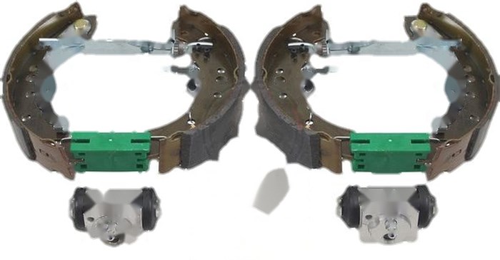 Bremsesko sett, Bakaksel - renault clio ii, clio iii, twingo ii