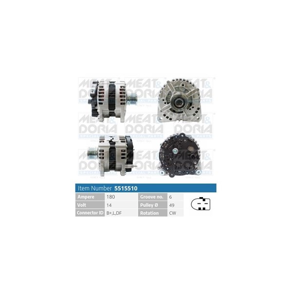 Dynamo 14V 180A MEAT & DORIA MEAT & DORIA