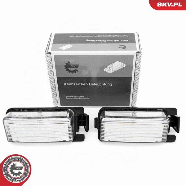 Nummerskiltlys, Høyre, Venstre ESEN SKV ESEN SKV