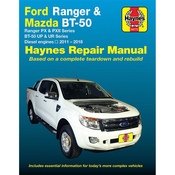 Haynes Reparasjonshåndbok, Ford Ranger, Mazda BT-50 2011-18 HAYNE Haynes