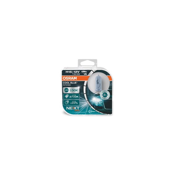 Halogenpære Osram Cool Blue Intense(Next Gen) H15, PGJ23t-1 OSRAM OSRAM