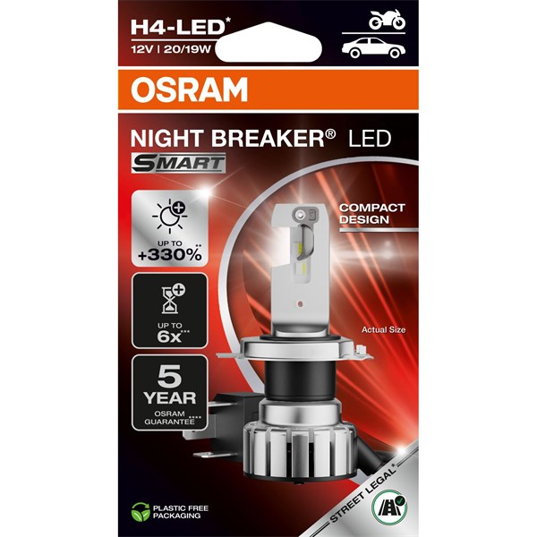 ledpære Osram Night Breaker Led Smart H4, P43t 12V OSRAM OSRAM