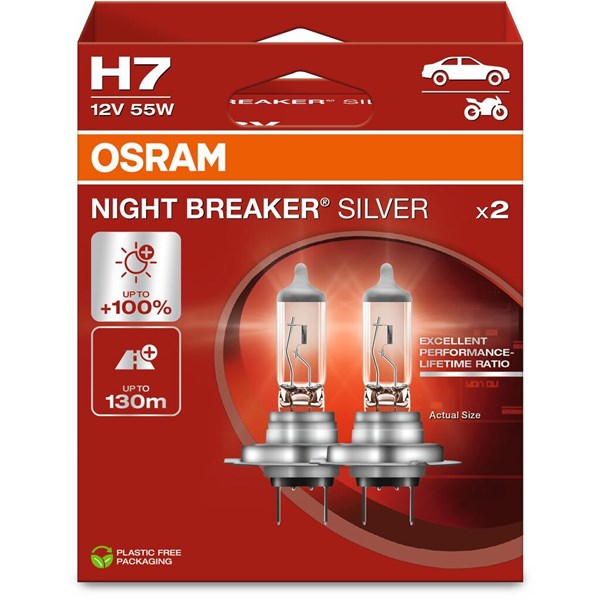 Halogenpære Osram Night Breaker Silver H7 PX26d OSRAM