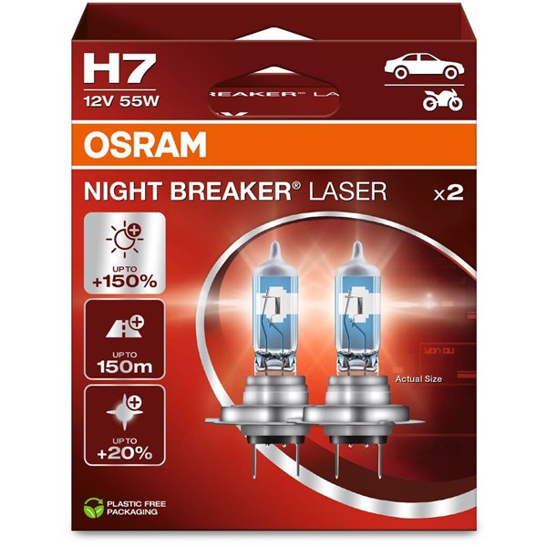 Halogenlampe Osram Night Breaker Laser H7 PX26d OSRAM