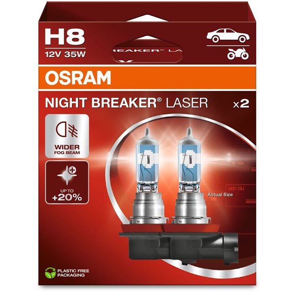Halogenpære Osram Night Breaker Laser ­H8, PGJ19-1 12V OSRAM OSRAM