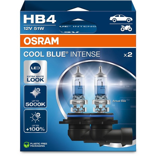 Halogenpære Osram Cool Blue Intense HB4 P22d 12V OSRAM OSRAM