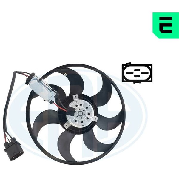 Ventilator, motorkjøling - P2014006 - audi q7, porsche cayenne, vw touareg - OE 7L0 959 455 A, 7L0 959 455 D, 7L0 959 455 G