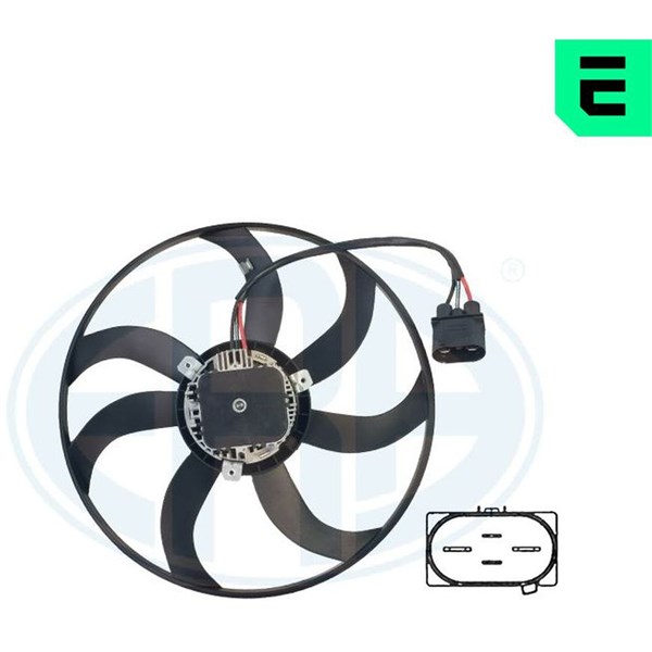 Ventilator, motorkjøling - audi, seat, skoda, vw - OE 1K0 959 455 DM, 1K0 959 455 EF