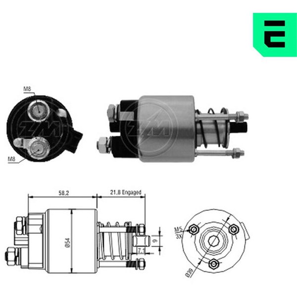 Magnetbryter, starter 12V