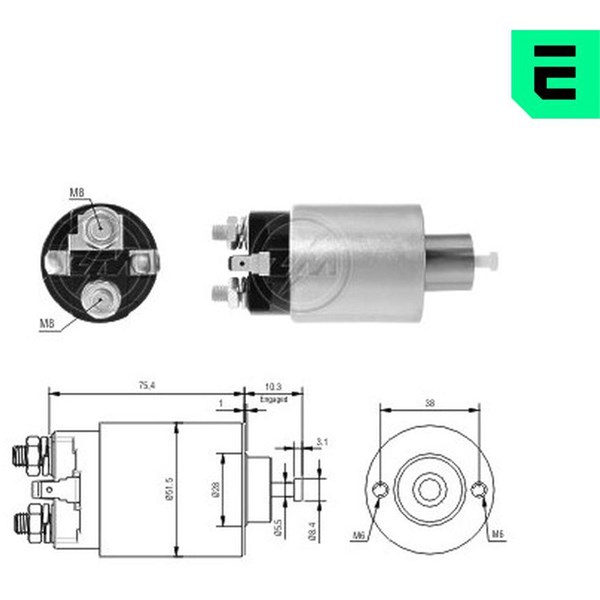 Magnetbryter, starter 12V