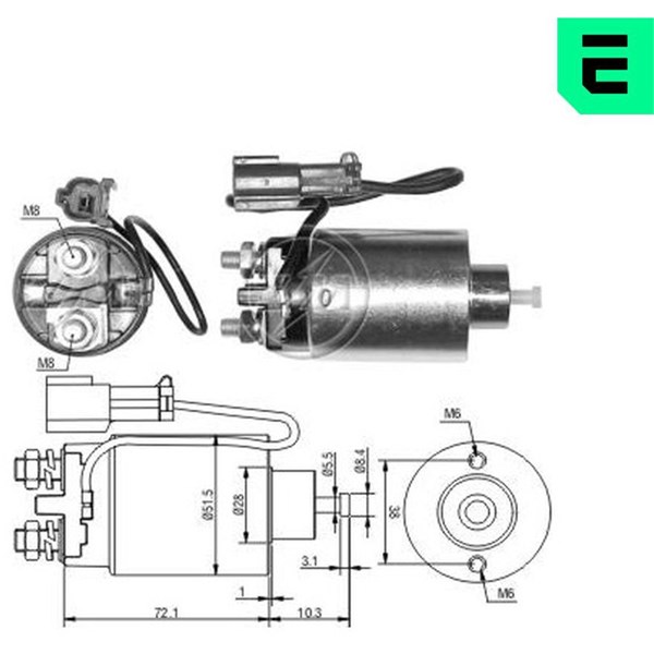 Magnetbryter, starter 12V