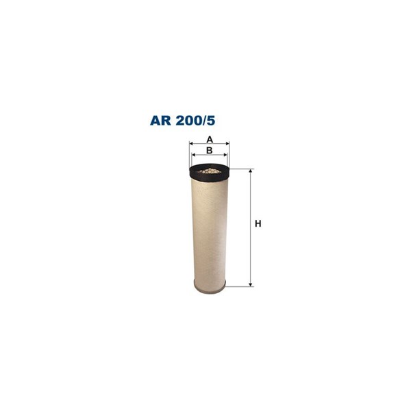 Sekundært luftfilter, Universal Filtron AR 200/5W FILTRON Sekundært luftfilter, Universal Filtron AR 200/5W FILTRON