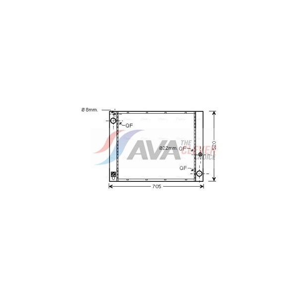 Radiator, motorkjøling AVA QUALITY COOLING AVA QUALITY COOLING