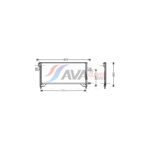 Kondensator, klimaanlegg AVA QUALITY COOLING AVA QUALITY COOLING