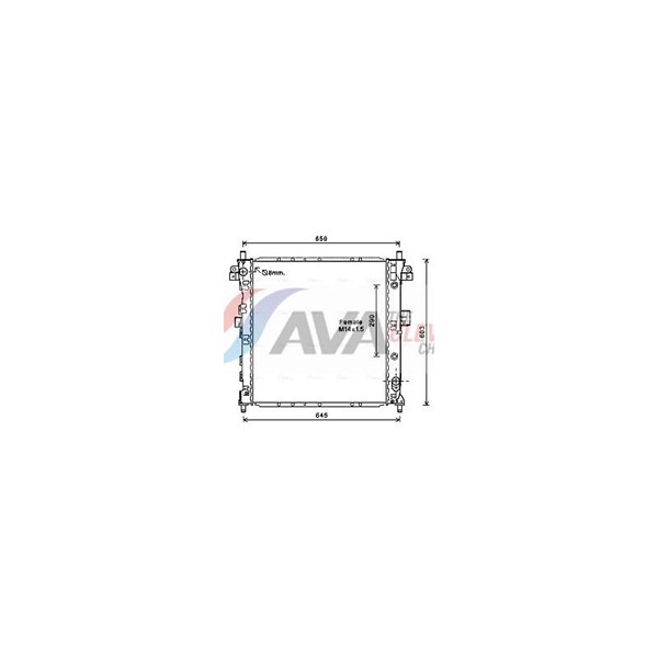 Radiator, motorkjøling AVA QUALITY COOLING AVA QUALITY COOLING