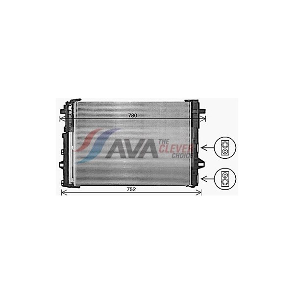 Kondensator, klimaanlegg AVA QUALITY COOLING AVA QUALITY COOLING