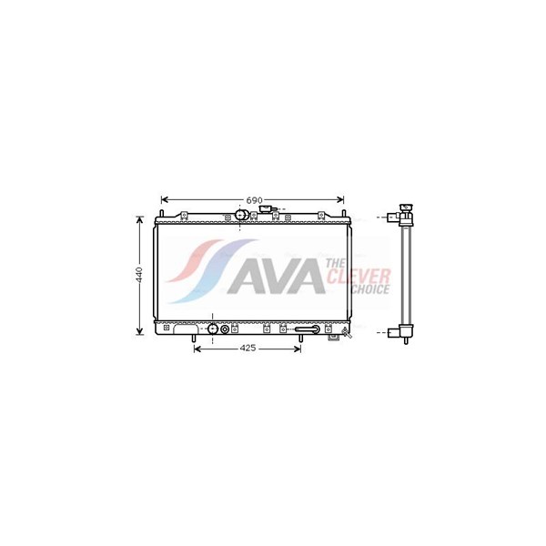 Radiator, motorkjøling AVA QUALITY COOLING AVA QUALITY COOLING