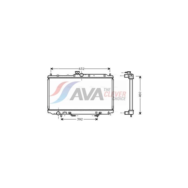 Radiator, motorkjøling AVA QUALITY COOLING AVA QUALITY COOLING