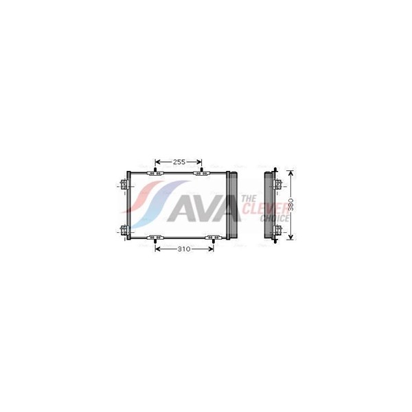 Kondensator, klimaanlegg AVA QUALITY COOLING AVA QUALITY COOLING