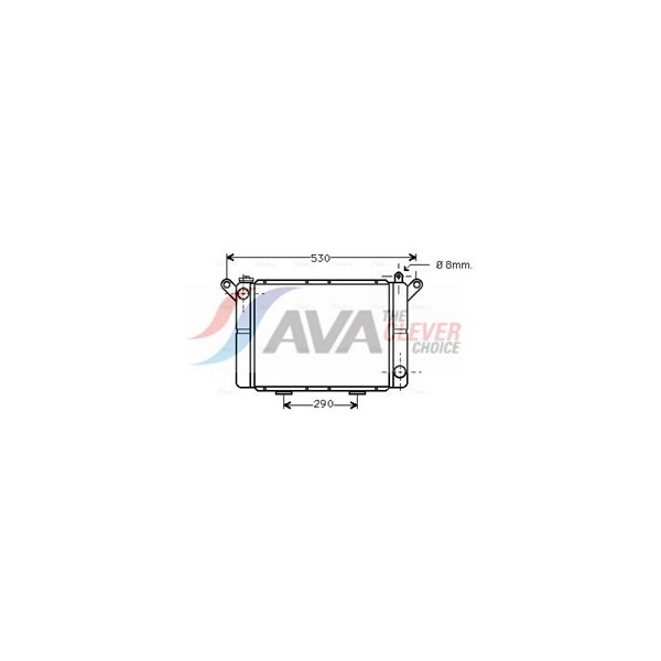 Radiator, motorkjøling AVA QUALITY COOLING AVA QUALITY COOLING
