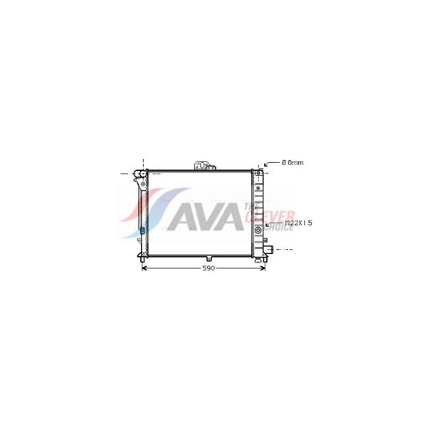 Radiator, motorkjøling AVA QUALITY COOLING AVA QUALITY COOLING