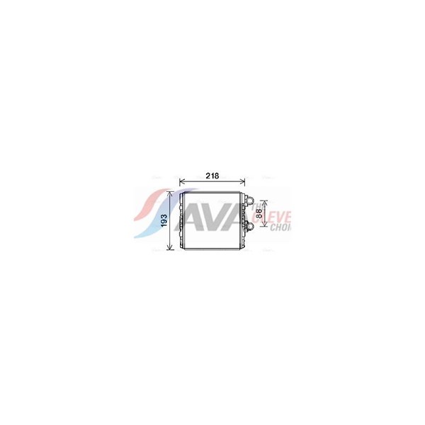 Varmeutveksler, kupevarme AVA QUALITY COOLING AVA QUALITY COOLING