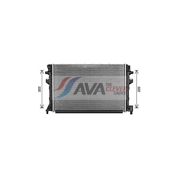 Radiator, motorkjøling AVA QUALITY COOLING AVA QUALITY COOLING