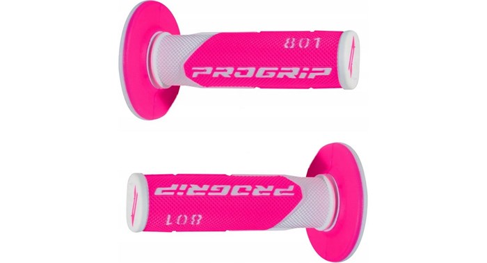 MC-håndtag Progrip Pg801 Cross (801-243) vit-rosa