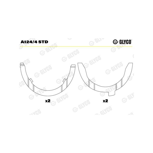 Avstandsskive, veivaksel GLYCO GLYCO