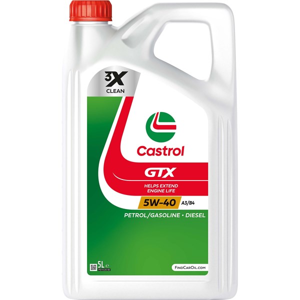 Motorolje Castrol GTX 5W-40 A3/B4 CASTROL - 2143837 - OE BMW Longlife-01, Renault RN 0700, Renault RN 0710