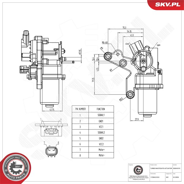 Ladetrykk regulatorventil ESEN SKV ESEN SKV