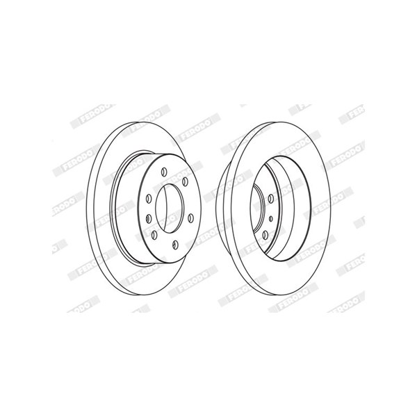 Bremseskive Full, Bakaksel FERODO Premier FERODO