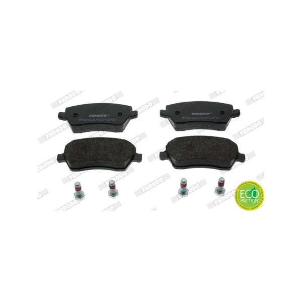 Bremseklosser sett Ventilert, Framaksel FERODO FERODO