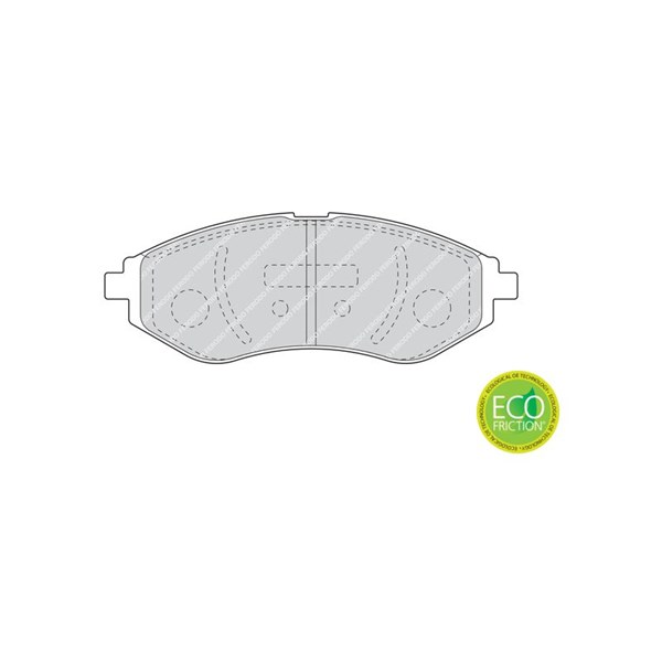 Bremseklosser sett, Framaksel FERODO Premier eco friction FERODO